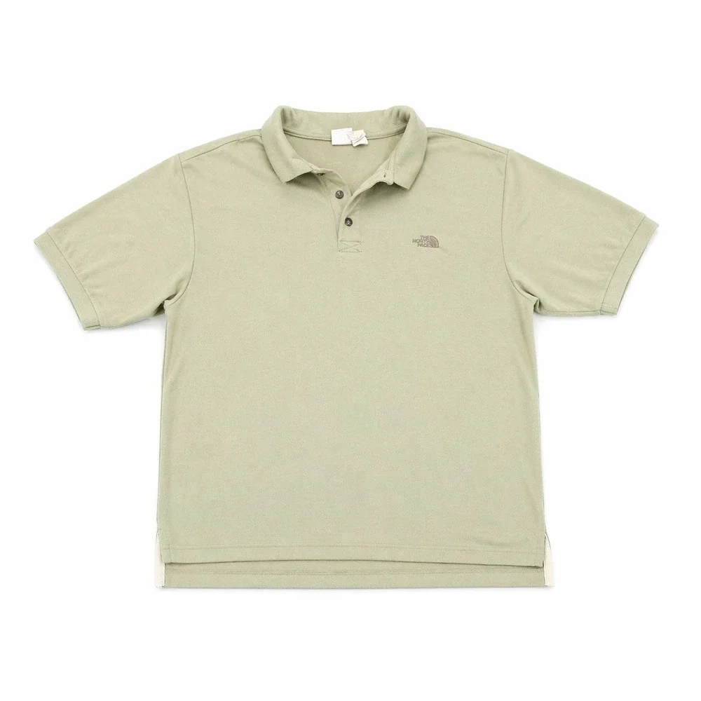 The North Face Sage Green Short Sleeve Polo Shirt Men's Large